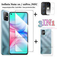 3in1สำหรับ Infinix Note 10 Pro NFC กระจกเทมเปอร์ฟิล์ม Infinix Note 8 8i หมายเหตุ7กระจกนิรภัยกระจกเทมเปอร์ Infinix Note 10Pro NFC(3ใน1) ฟิล์มด้านหลัง + กล้องฟิล์มเลนส์ + กระจกเทมเปอร์