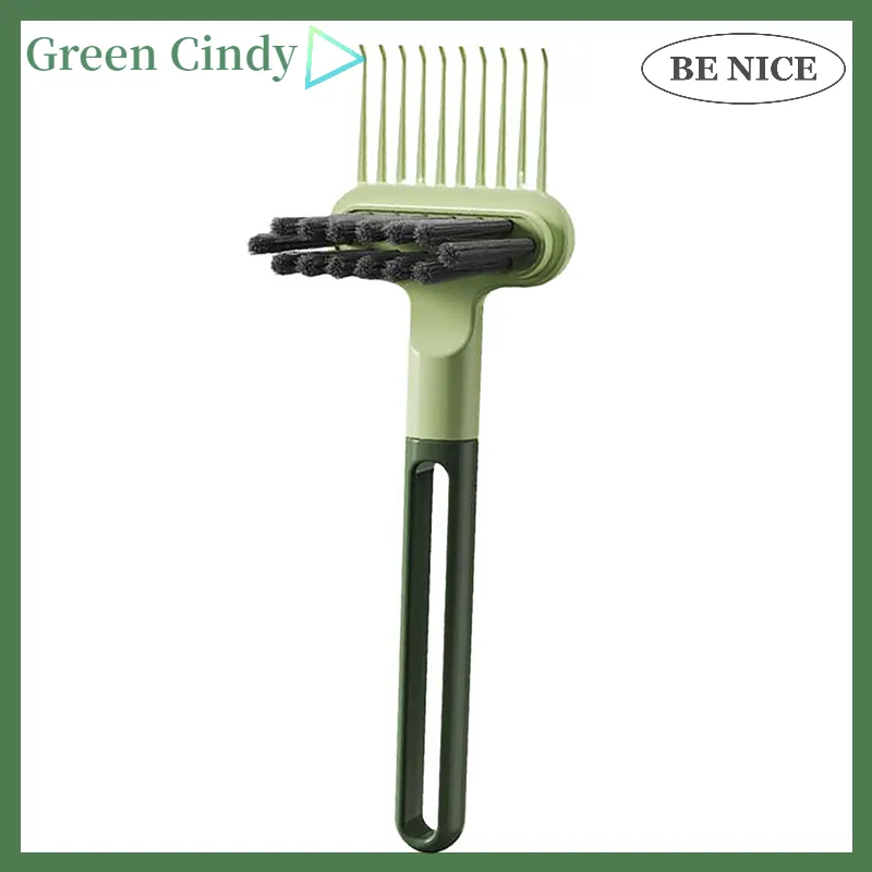 2In1 Comb Cleaning Brush Hairbrush Cleaner Rake Comb Embedded Tool Mini  Hair Dirt Remover For Removing