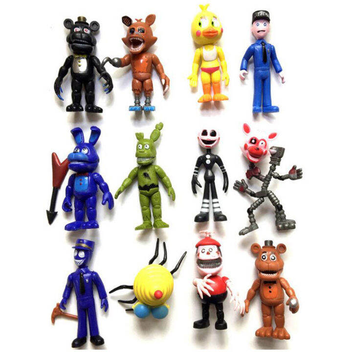 NEW 12Pcs/Set 5-11cm Five Nights At Freddy's Figure FNAF Chica Bonnie ...