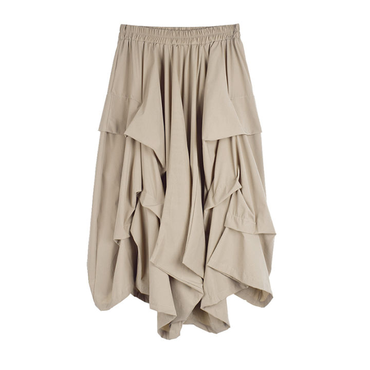 xitao-pants-casual-women-folds-wide-leg-pants