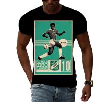 ☂ Eusebio โปสเตอร์ 3DT Shirt Football Fan Mens T-shirt Plus size European size t shirt