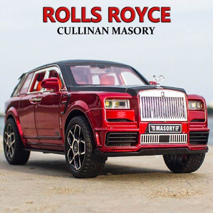 d-iecast-1-24-rolls-royse-cullinan-mansory-suv-อัลลอยรุ่นของเล่นยานพาหนะโลหะรถของเล่นรุ่นเสียงและแสงคอลเลกชันเด็กของเล่น