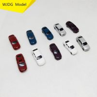 40pcs 1:200 Scale Building Model Mini Car toys Painted Model Cars Building Layout DIY micro scene layout train model