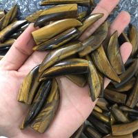 Natural Gems Tiger Eye Wolf Tooth Quartz Crystal Horns Healing Gemstones Reiki Decoration Stones