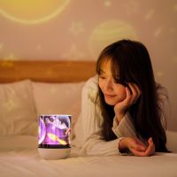 [COD] sky dynamic projection night light 360-degree rotation USB romantic atmosphere Bluetooth bedroom