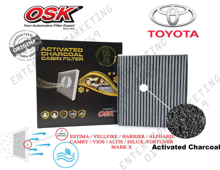 OSK Charcoal Cabin Filter Aircond filter Toyota camry altis vios estima