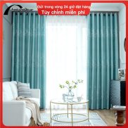 Blue Blackout Jacquard Curtains for Bedroom Living Room Curtain Panels