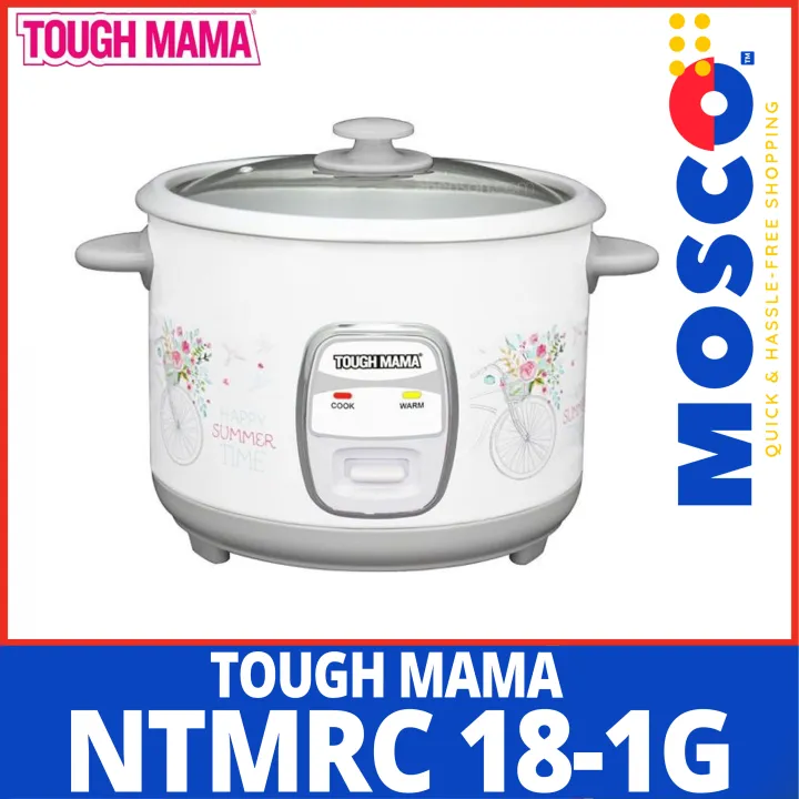 Tough Mama NTMRC 181G l 1.8 Liters, 10 Cups, Rice Cooker, Glass Cover