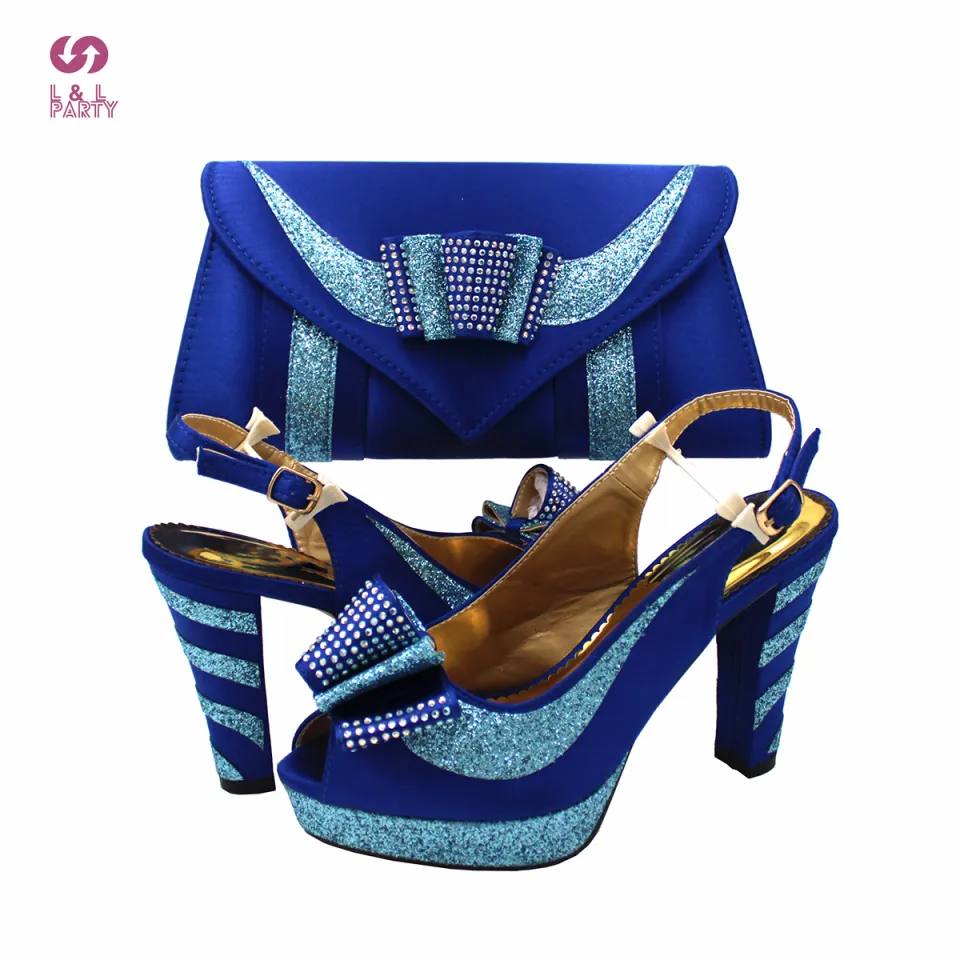 2022 Latest Fashionable Slingbacks Shoes and Bag Set in Magenta Color For  Royal Wedding Party Sandals