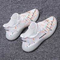 Luminous coconut shoes mens flying breathable shoes tide wild casual men夜光椰子鞋男飞织透气鞋子潮百搭休闲男士运动跑步鞋网鞋