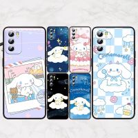 Sanrio Cinnamoroll Cartoon Phone Case For OPPO Reno 8 7 6 5 4 2 Z Lite Pro Plus SE 4G 5G Soft TPU FUnda Black Silione Cover Cables