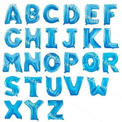ลูกโป่งฟอยล์ตัวอักษรสีน้ำเงินสีทองเงินชมพู40นิ้วปาร์ตี้วันเกิดทารกลูกโป่งฮีเลียมขนาดใหญ่ของตกแต่งงานแต่งงานแบนเนอร์