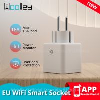 WiFi Smart Plug 16A With Power Monitoring EU Smart Socket Wireless Outlet APP Timing Voice Control Via Alexa Google Home Alice Ratchets Sockets