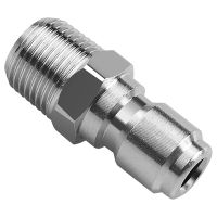 4X NPT 3/8 Inch Male and Female Quick Connector Kit and 4 Pieces NPT 3/8 Inch Pressure Washers Quick Connector Plug