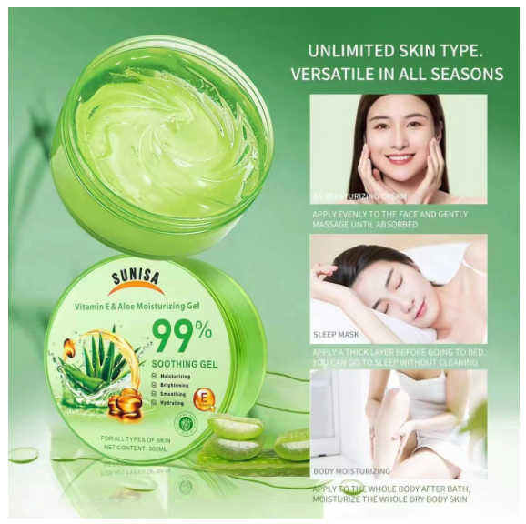 99 ALOE VERA & Vitamin E Soothing Gel Moisturizing Brightrning