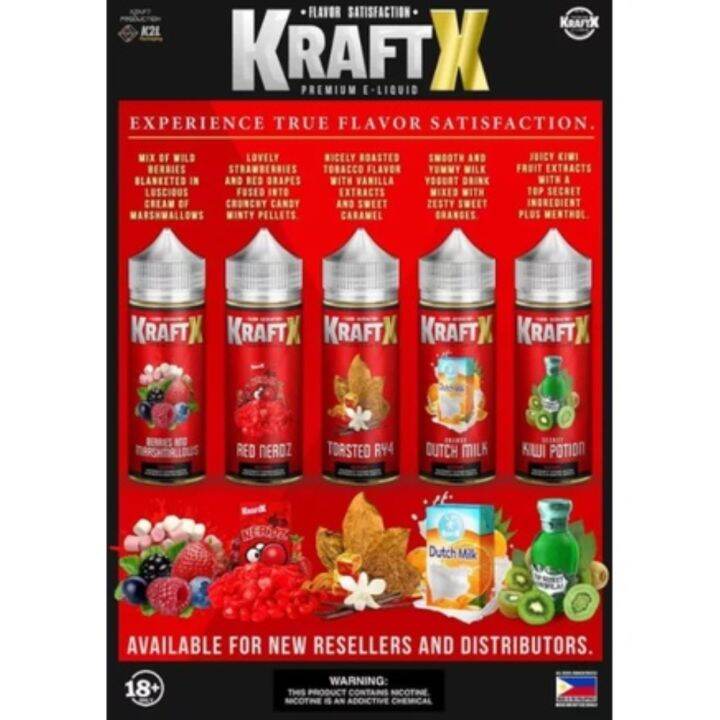 Kraft X 50ml Melona 3mg EJuice Vape Vaping High VG Legit Lazada PH