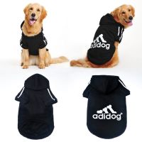 Adidog Pet Big Dog Clothes Winter New Dog Hoodies Coat Fleece Warm Sweatshirts Small Medium Large Dogs Jacket Cat Clothing Pugs