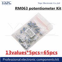 13valuesx5pcs 65pcs RM063 potentiometer KIT adjustable resistor Sets 100 ohm -1M ohm 200R 500R 1K 2K 5K 10K 20K 50K 100K 200K