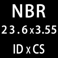 แหวนยางน้ํามันประเก็นโอริง20ชิ้น/ล็อตแหวนรองซีล Id21.2/22.4/23.6/25/25.8/26.5/28มม. แหวน Nbr Cs3.55Mm โอไนไตรล์ซีล (Id23.6Mm)