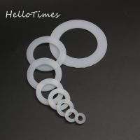 10pcs 1/4" 3/8" 1/2" 3/4" 1" 20/25/32/40/50mm Silicon Flat Gasket O-Ring Seal Washer Ring Plumbing Faucet Washer Sealing Ring Bearings Seals