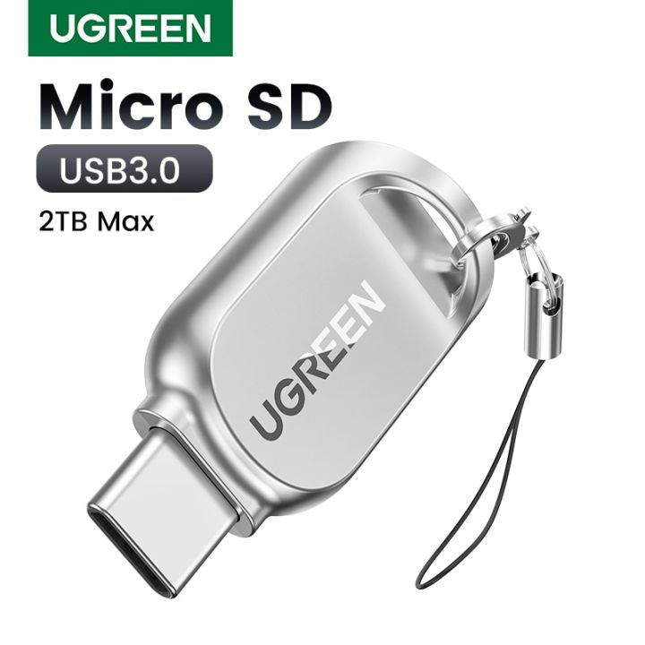 UGREEN USB C Micro SD Card Reader, Type C to Micro SD Card Adapter with  Zinc Alloy External, Portable SD Card Reader USB C for TF Micro SDHC SDXC