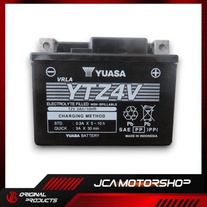 ORIGINAL YUASA MOTORCYCLE BATTERY YTZ4V FOR MIO I 125, XRM 110, WAVE