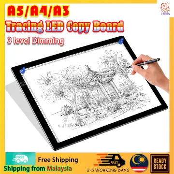 Newest!!! A3/A4/A5 Tracing Light Box Portable LED Light Table Tracer Board  Dimmable Brightness Artcraft Light Pad For Artists Drawing 5D DIY Diamond  Painting Sketching Tattoo Animation Designing