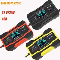 ZZOOI 12V 10A Car Auto Battery Charger LED Display 220V 110V EU US Smart Automotive Truck Motorcycle Pulse Car Charger For Lead Acid