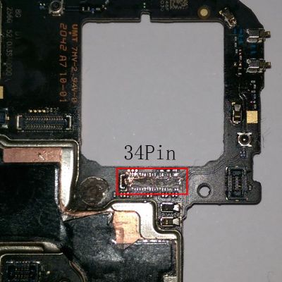 10pcs 34Pin กล้องด้านหลัง FPC Connector สําหรับ Xiaomi 10T Pro MI10t Pro Back Camera Module บนเมนบอร์ด
