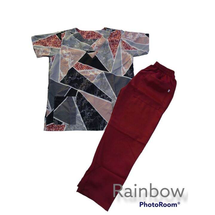 ASSORTEDPHFACTORY' COTTON PRINTED SCRUBSUIT// MEDICAL WEAR Lazada PH