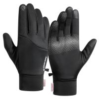 New Cycling Gloves Winter Windproof Waterproof Warmth Women Men Anti slip Touch Screen Motorcycle Running Bike Cycling Gloves