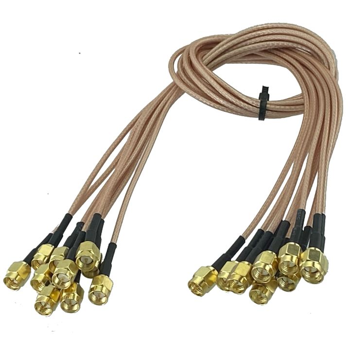 RG316 SMA Male Plug to SMA Male Plug RF Coaxial Connector Pigtail Jumper Cable 5CM~5M Wire Terminals Electrical Connectors