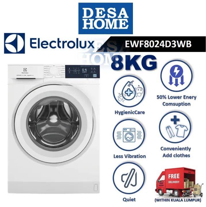 [FREE DELIVERY WITHIN KL] ELECTROLUX EWF8024D3WB [8KG]ULTIMATECARE ...