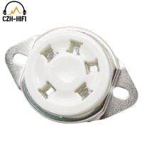 New Product 1PC 5PIN TUBE SOCKET Ceramic Valve Base For 807 24 27 37 47 56 76 FD422 WE272A WE311A Vintage Audio Amplifier DIY /Tin Plate