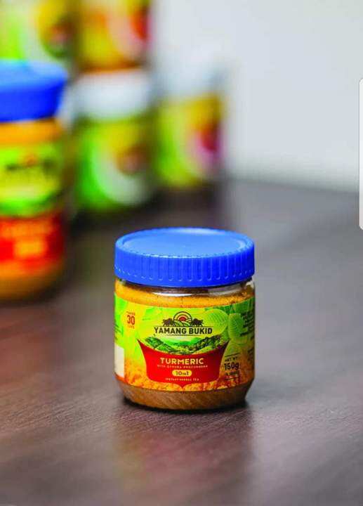 YAMANG BUKID Turmeric Powder Tea 10 In 1 150 grams in JAR Lazada PH