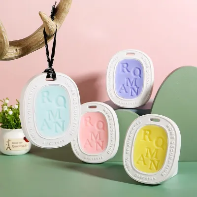 【CC】﹊☑  Aromatherapy Gypsum Wax Tablets Wardrobe Deodorant Car Pendant Aromatic Air Freshener Lasting Fragrance