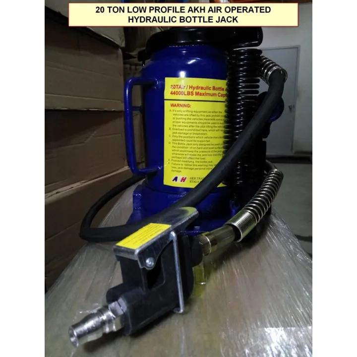 jack AKH AIR OPERATED HYDRAULIC BOTTLE JACK 20 TON LOW PROFILE Lazada