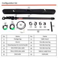 Teris JQ50-II JQ40-III 5เมตรคาร์บอนไฟเบอร์น้ำหนักเบารถเครนเล็กภาพเครนมีแขนสำหรับกล้องวีดีโอขาตั้งสำหรับถ่ายภาพมา