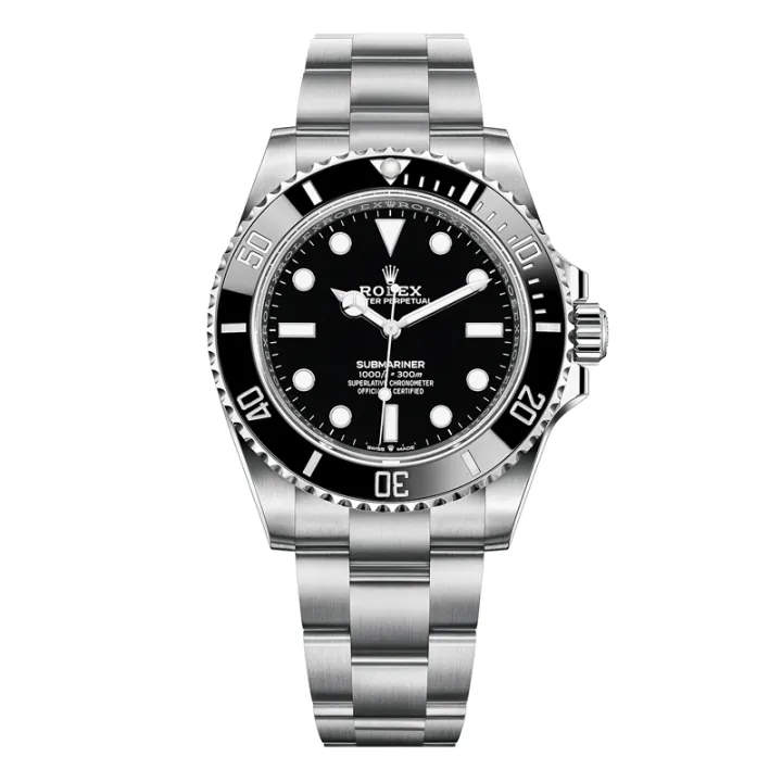 【จัดส่งฟรี】นาฬิกาrolexของแท้ Submariner watch: Oystersteel - m124060-0001,40mm,อัตโนมัติ,นาฬิกาข้อมือผู้ชาย มีพายน้ำ ผู้ชายกลไกหรูหรา【บรรจุภัณฑ์ของแท้】