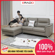 Ghế sofa đơn da thật Malaysia màu ghi xám hiện đại cho phòng khách mã 9412L