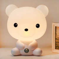 Cartoon Night light Cute panda bear table desk lamp LED Children Baby Gifts Sleep lamp For Bedroom bedside indoor decor Lighting