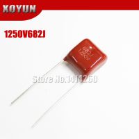 10PCS CBB28 1250V682J 6.8NF 0.0068UF Pitch 10MM 682J 1250V CBB Polypropylene film capacitor