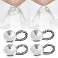 【HOT】☏✓ 1pc/6Pcs Collar Extenders Metal Buttons Jeans Pants Waist Stretch Shirt Tie Neck Expanders Lock Lengthen Buckle