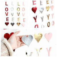 110ซม. I LOVE YOU Heart Shape แบนเนอร์แขวน Mr And Mrs งานแต่งงานครบรอบพื้นหลัง Wall Decor Photo Props งานแต่งงาน Flag