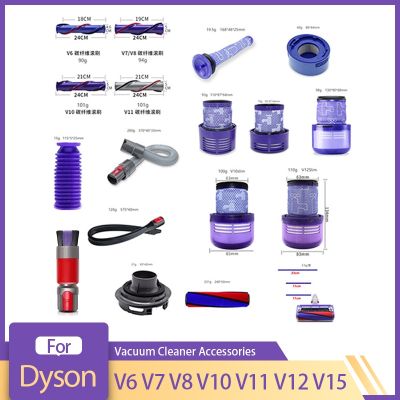 Pre Post Filter For Dyson V6 V7 V8 V10 V11 V12 V15 Vacuum Cleaner Roller Brush Main Brush Hose Replacement accesorios Parts