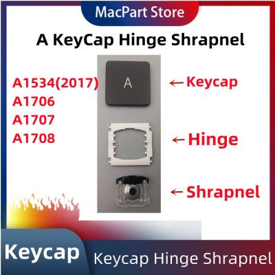 Replacement Individual A KeyCap Hinges and Shrapnel are Applicable for MacBook Pro A1534(2017)A1706 A1707 A1708 Keyboard Basic Keyboards