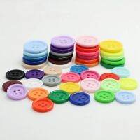 Childrens DIY Material 4 Hole Candy Color Clothing Button 10mm/15mm/20mm/25mm