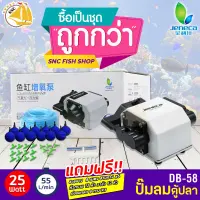 ปั๊มออกซิเจน Air Pump Jeneca DB-58A ออกซิเจนบ่อปลา แรง เงียบ ทน แถมฟรีอุปกรณ์ (Size L) *ของแถมอาจมีการเปลี่ยนแปลงสีและรุ่น