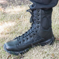 KSMCQB. SWAT  Airborne Boots  ระบายอากาศได้ดีบูทปีนเขาของผู้ชายข้อสูงรองเท้าคอมแบตรองเท้าออกกำลังกายปีนเขากลางแจ้งของผู้ชาย