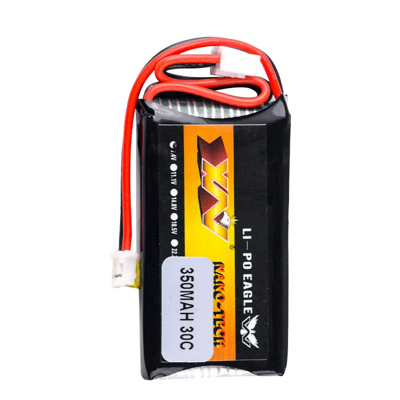 7.4v 350mAh 2S LiPo Battery: SCX24 PH 2.0